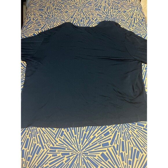 Karen Kane Womens Cardigan M Medium Black Sweater Button Up V Neck Shinny - Picture 2 of 7